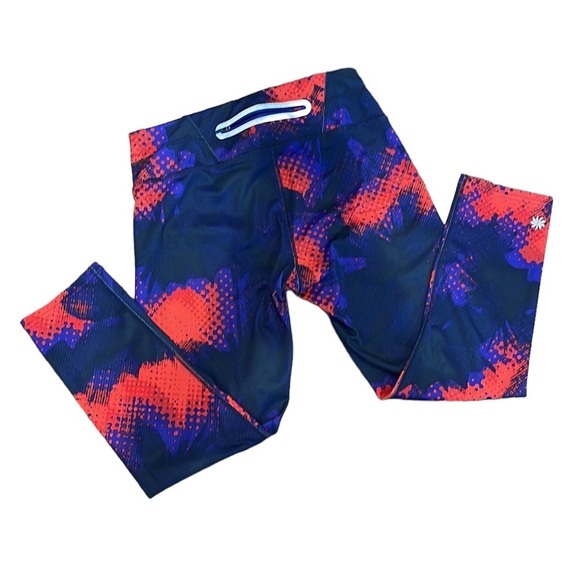 ATHLETA Blue and red 3/4 leggings. Size small - Picture 5 of 12